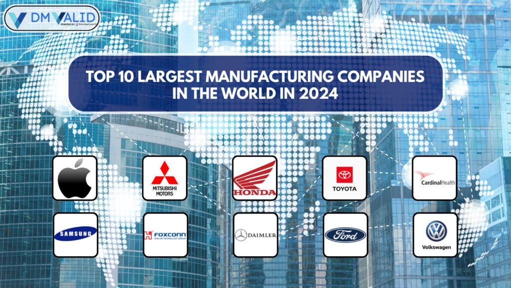 Top 10 largest manufacturing companies in the world in 2024 by DM Valid